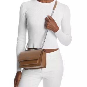 Michael Kors Brown Leather Crossbody Bag